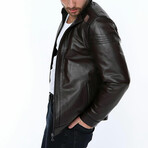 Lucas Leather Jacket // Black (L)