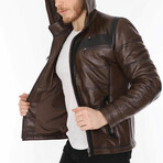 Jackson Leather Jacket // Brown (XL)