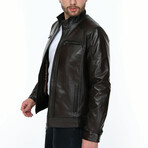 Anwar Leather Jacket // Brown (XL)