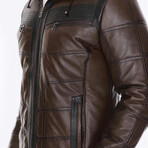 Jackson Leather Jacket // Brown (XL)