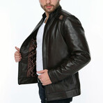 Lucas Leather Jacket // Black (L)