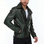 Peter Leather Jacket // Green (L)