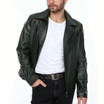 Peter Leather Jacket // Green (L)