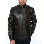 Anwar Leather Jacket // Brown (XL)