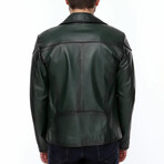 Peter Leather Jacket // Green (L)