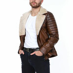 Austin Leather Jacket // Brown (XL)