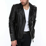 Harlow Leather Jacket // Black (M)