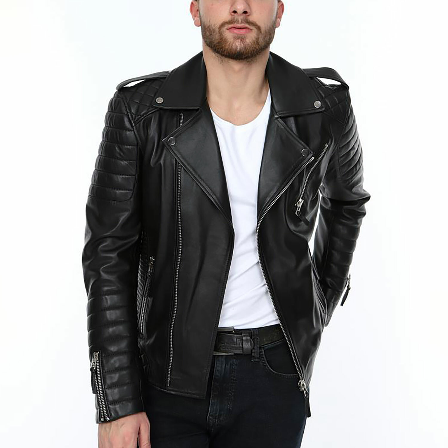 Harlow Leather Jacket // Black (S) - Derimont - Touch of Modern