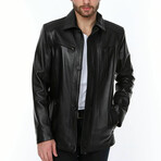 Eric Leather Jacket // Black (M)