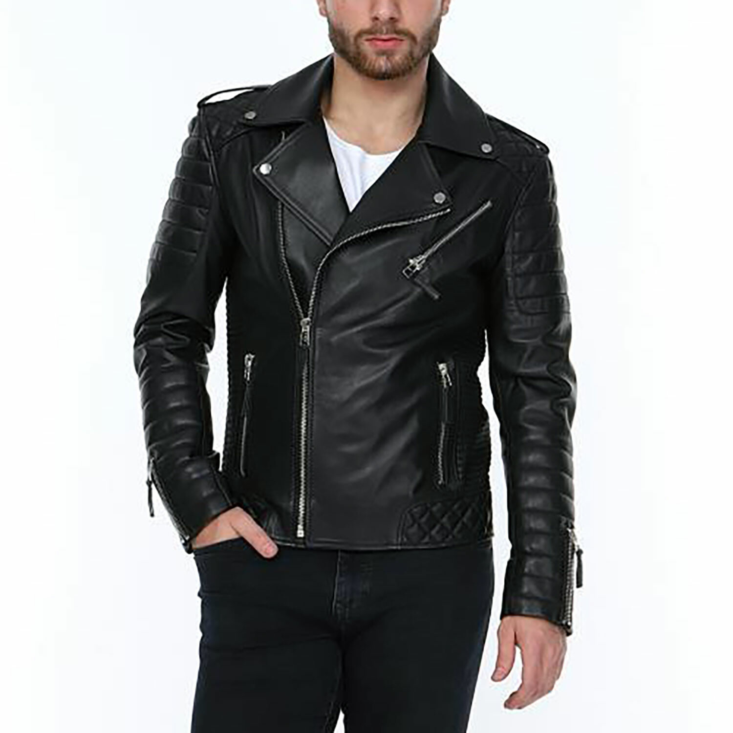 Harlow Leather Jacket // Black (XL) - Derimont - Touch of Modern