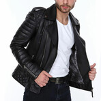 Harlow Leather Jacket // Black (M)