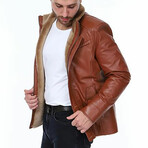 Kevin Leather Jacket // Tobacco (XL)