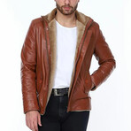 Kevin Leather Jacket // Tobacco (XL)