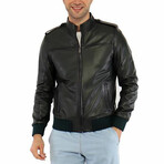 Victor Leather Jacket // Black (XL)