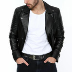 Chance Leather Jacket // Black (2XL)