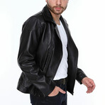 Leo Leather Jacket // Black (2XL)