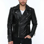 Harlow Leather Jacket // Black (M)