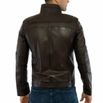 Becker Leather Jacket // Brown (S)