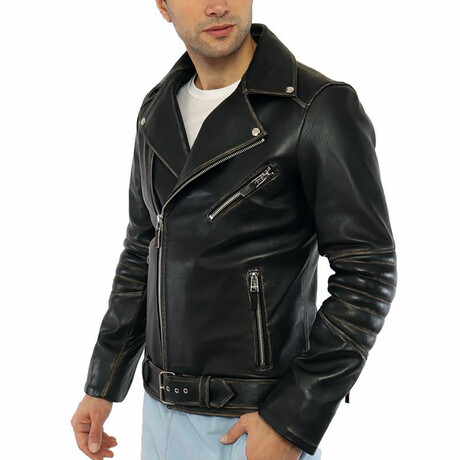 Edward Leather Jacket // Black (S)