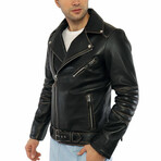 Edward Leather Jacket // Black (XL)