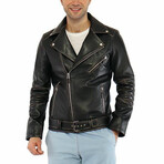 Edward Leather Jacket // Black (XL)