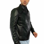 Connor Leather Jacket // Green (2XL)