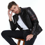 Julio Leather Jacket // Black (XL)