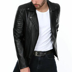 Chance Leather Jacket // Black (2XL)