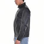 Lewis Leather Jacket // Black (2XL)