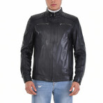 Lewis Leather Jacket // Black (2XL)