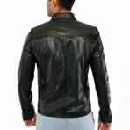 Connor Leather Jacket // Green (2XL)