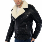 Riley Leather Jacket // Black (L)