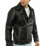 Edward Leather Jacket // Black (XL)