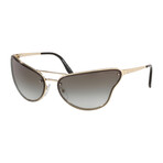 Women's Cateye Sunglasses // Gold + Gray