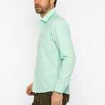 Oscar Long Sleeve Button Up Shirt // Mint (L)