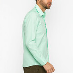 Oscar Long Sleeve Button Up Shirt // Mint (S)