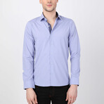 Baris Button Up Shirt // Blue + Red (XS)