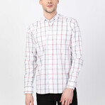 Sevket Button Up Shirt // Red + Navy + White (2XL)