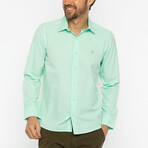Oscar Long Sleeve Button Up Shirt // Mint (S)