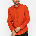 Hamza Button Up Shirt // Brick (XL)