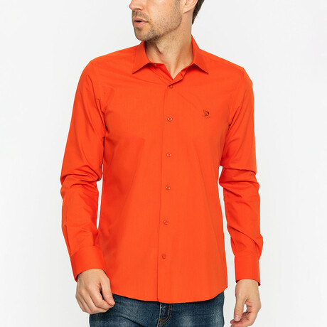 Selim Button Up Shirt // Orange (XS)