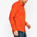 Mason Long Sleeve Button Up Shirt // Orange (XL)