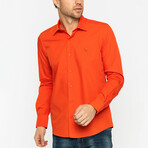 Mason Long Sleeve Button Up Shirt // Orange (XL)