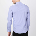 Baris Button Up Shirt // Blue + Red (XS)