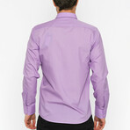 Noah Long Sleeve Button Up Shirt // Purple (XS)