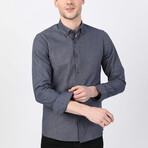 Adem Button Up Shirt // Navy (XS)