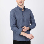 Ruslan Button Up Shirt // Navy + Indigo (XS)