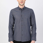 Adem Button Up Shirt // Navy (XS)