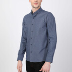 Ruslan Button Up Shirt // Navy + Indigo (XS)