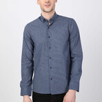 Ruslan Button Up Shirt // Navy + Indigo (XS)